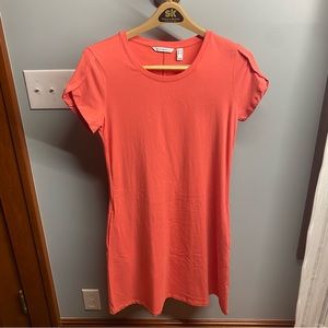 Isaac Mizrahi Live! Coral Tulip Sleeve Swing Dress- SZ XS
